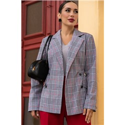 Пиджак Бренда (серый/клетка) Б14124-33М