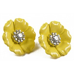Серьги Цветочек PR1038 желт