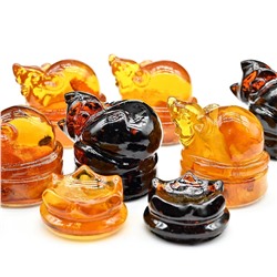 Шашки "Кошки - мышки" 35*30мм, цв.кофейный, медовый