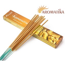 Vedic KAMASUTRA Natural Incense Sticks, Aromatika (Ведик КАМАСУТРА натуральные ароматические палочки, Ароматика), 15 г.