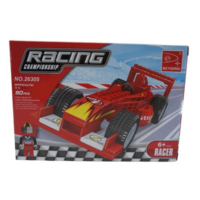 Конструктор Racing Championsip 90дет. Болид 18*13см / коробка  26305