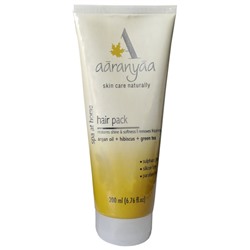 HAIR PACK argan oil, hibiscus, green tea, Aaranyaa (Маска для волос с аргановым маслом, гибискусом и зелёным чаем, Аараньяа), 200 мл. - СРОК ГОДНОСТИ ДО 31 ИЮЛЯ 2025 ГОДА