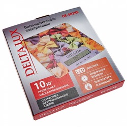 Весы электронные настольные 10 кг DELTA LUX DE-002KE "Фарфалле"