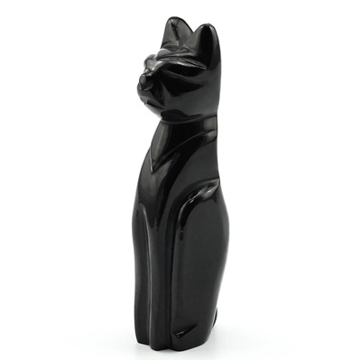Кошка из нефрита черного 31*37*122мм, 230г