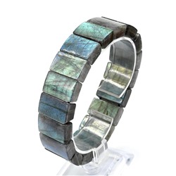 Браслет из Лабрадора прямоугольник 19*12мм, 66,5г