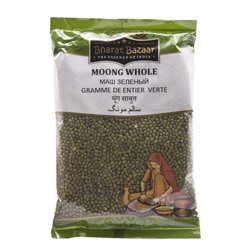 MOONG WHOLE, Bharat Bazaar (МАШ ЗЕЛЕНЫЙ Целый, Бхарат Базар), 500 г.