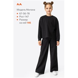 Костюм для девочки из футера двухнитки Happyfox