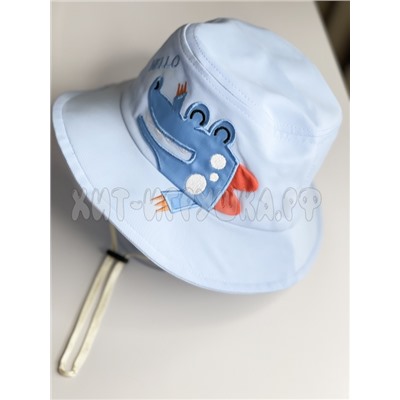 Панама детская с затяжкой CROCO р-р 54, pa_croc_white, pa_croc_blue, pa_croc_green, pa_croc_yellow