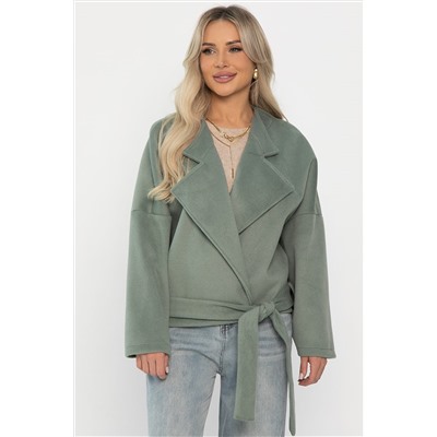 Пальто укороченное Хайт (фисташка) Б14339-7М