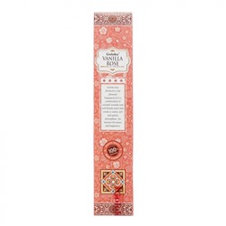 Goloka VANILLA ROSE Masala Incense (Высококачественные индийские пыльцовые благовония РОЗА ВАНИЛЬ, Голока), 15 г.