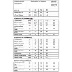Мода Юрс 2766-1 вишня, Блуза,  Юбка,  Жилет