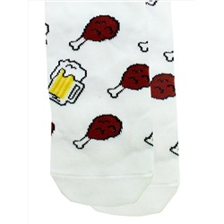 Носки р.35-40 "Mini food" Кружка пива