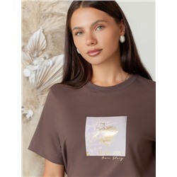 Футболка из премиального хлопка с авторским принтом