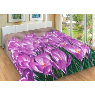 Флисовый плед "Крокусы" 150*200 см.