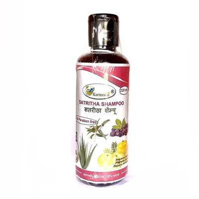 SATRITHA SHAMPOO, SLS & Paraben Free, Karmeshu (Шампунь САТРИТХА, без сульфатов и парабенов, Кармешу), 210 мл.
