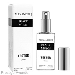 Тестер Alexandre.J Black Muscs Unisex 60 мл Made In UAE