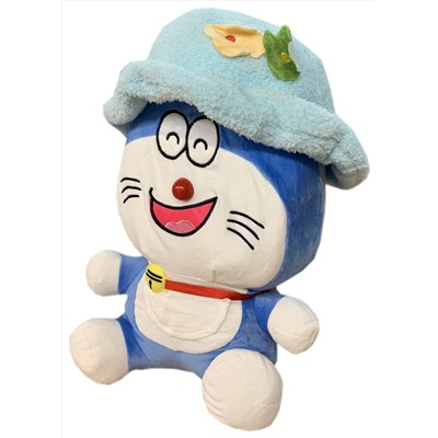 Игрушка с пледом КОТИК В ГОЛУБОЙ ПАНАМЕ р-р 130х160