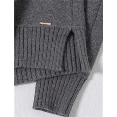 Базовый джемпер из мягкой пряжи с кашемиром с разрезами по бокам