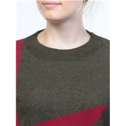 2111 Кофта женская (65% шерсть, 35% полиэстер) размер свободный 44-46