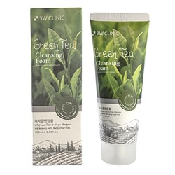3W CLINIC Пенка д/умывания с экстр.зел.чая  Green tea Cliansing Foam 100мл АКЦИЯ! СКИДКА 50%