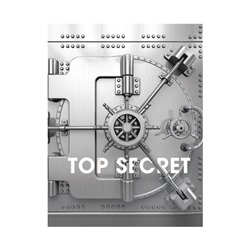 Блокнот на склейке карт.обложка  А6  40листов Эксмо Top Secret БСК640188
