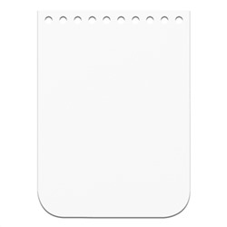 Кожа - Крышка-клапан мини 11 х 15 см. White