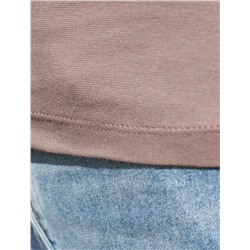 Футболка из плотного трикотажа с плетением риб 1*1