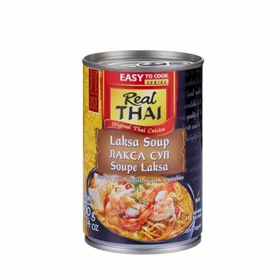 LAKSA SOUP, Real Thai (Суп ЛАКСА, Реал Таи), железная банка, 400 г.