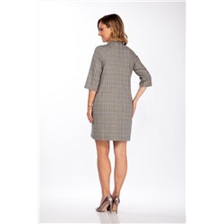 Lady Style Classic 1668 серый_желтый, Платье