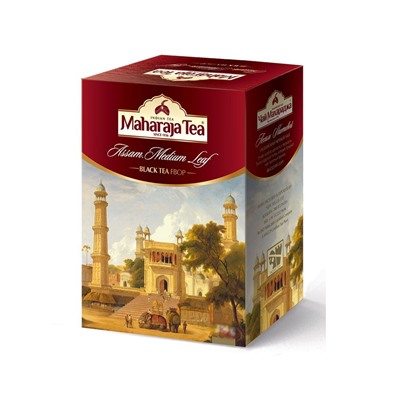 ASSAM MEDIUM LEAF Black Tea FBOP, Maharaja Tea (АССАМ СРЕДНЕЛИСТОВОЙ черный чай, Махараджа чай), 100 г.