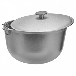 Казан алюминиевый походный с крышкой и дужкой 6 л ТМ ГАРДАРИКА 06-1