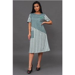 Платье женское Текс-Плюс, цвет зеленый