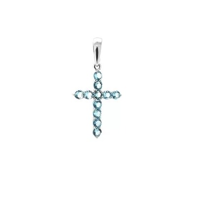 Подвеска из серебра куб.циркон., В10-0030 топ