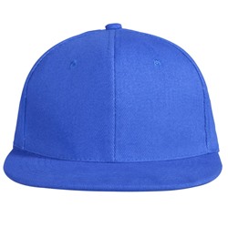 Бейсболка Unit Snapback с прямым козырьком, ярко-синяя