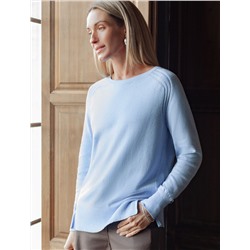 Джемпер тонкой вязки из хлопка с кашемиром