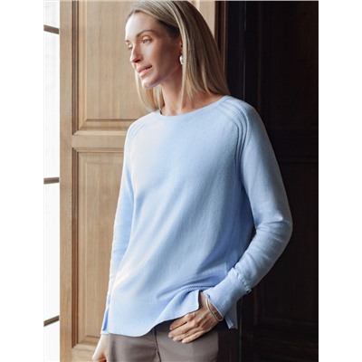 Джемпер тонкой вязки из хлопка с кашемиром