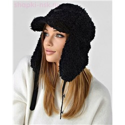 Керли длинные уши треугольник стразы Бейсболка флис женская (56-58)