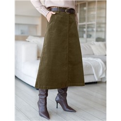 Юбка  из эластичного микро-вельвета