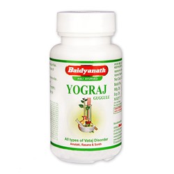 YOGRAJ GUGGULU Baidyanath (ЙОГАРАДЖ ГУГГУЛ, очищение и восстановление организма, Байдьянатх), 120 таб.