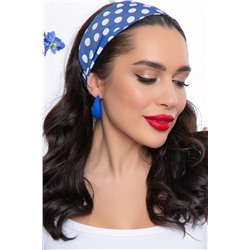 Повязка хлопковая (блю/горох) ПР12