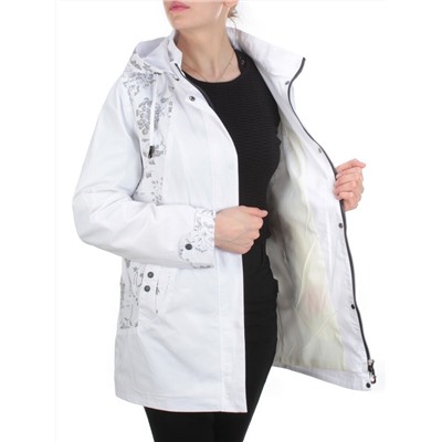 F806 WHITE Ветровка женская CO-COCOPINE (85% хлопок, 15% полиэстер) размер 42 (идет на 48 российский)