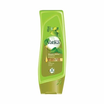Vatika OLIVE AND HENNA Nourish And Protect Conditioner, Dabur (Ватика ОЛИВКА И ХНА Кондиционер ПИТАНИЕ И ЗАЩИТА для нормальных волос, Дабур), 200 мл.