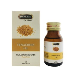 FENUGREEK OIL, Hemani (СЕМЯН ПАЖИТНИКА (ХЕЛЬБЫ) масло, Хемани), 30 мл.