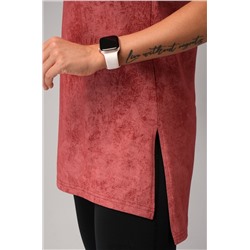 Женская удлиненная футболка с разрезами Happyfox