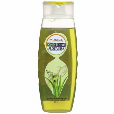 Kesh Kanti ALOE VERA Hair Cleanser, Patanjali (АЛОЭ (алое) ВЕРА Шампунь против выпадения и секущихся концов волос, Патанджали), 200 мл.