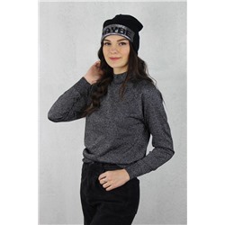 Полесье С3533-19 9С0309-Д43 170,176 черный+серебро, Свитер