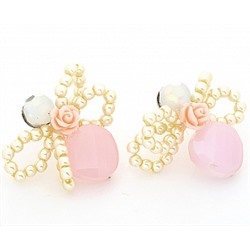 Серьги Розочка PR2880 розовый