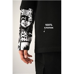 Детский лонгслив с двойным рукавом Happyfox