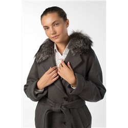 02-3054 Пальто женское утепленное (пояс)