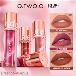 Водостойкая матовая помада O.TWO.O New Trending Lip Gloss Marbling Water Proof Matt Finish Lip Stick SC057 #07 Pink Rose